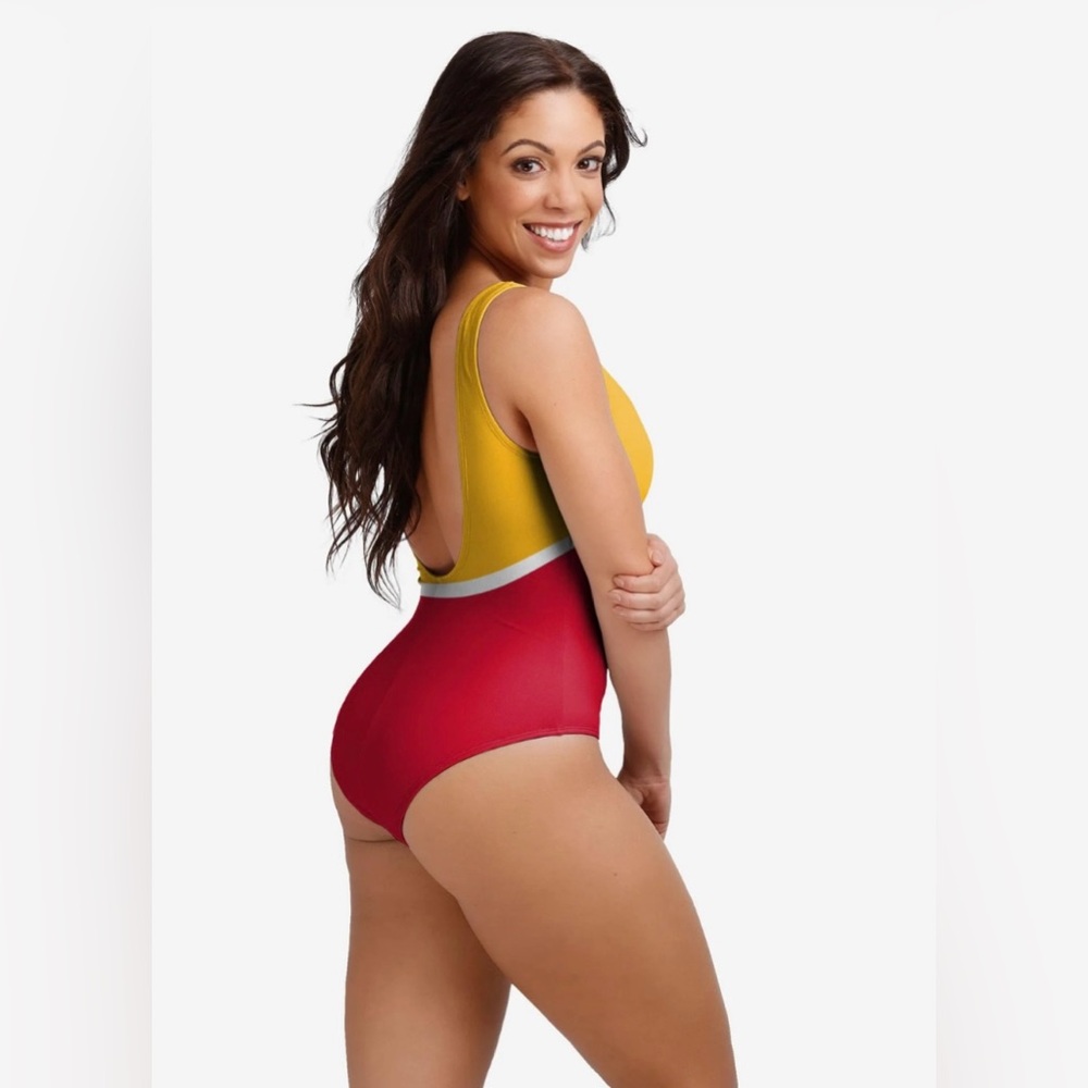 NWT - Kansas City Chiefs Women's Beach Day One Piece Bathing Suit - size small - Picture 2 of 5